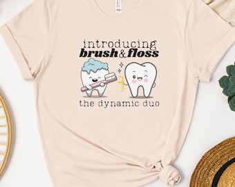 Brush and Floss Dentist PNG: Hygienist Design (Digital Download)