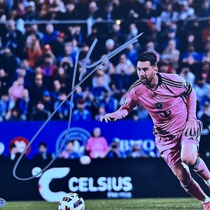 Lionel Messi signed photo with COA