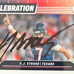 CJ Stroud signierte Panini Trading Card mit COA
