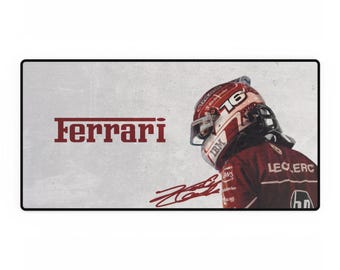 Charles Leclerc Ferrari F1 Mouse Pad | Racing Fan Gift