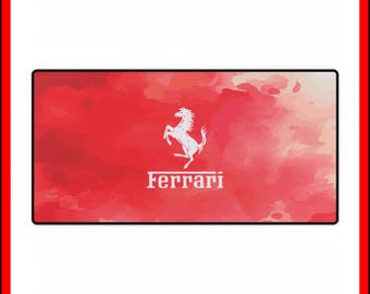 Ferrari F1 Watercolor Mouse Pad: Racing Desk Mat