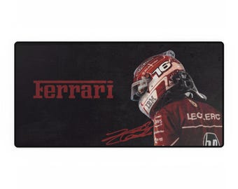 Charles Leclerc Ferrari F1 Mouse Pad | Racing Fan Gift