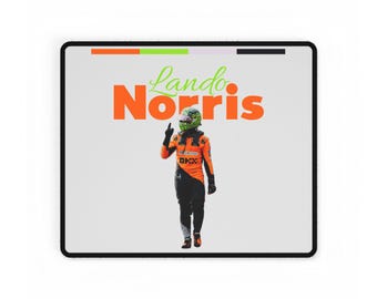 Lando Norris F1 Mouse Pad – Papaya Orange McLaren Racing Desk Mat