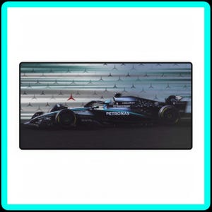 Mercedes F1 W15 Desk Mat – Lewis Hamilton Racing Mouse Pad