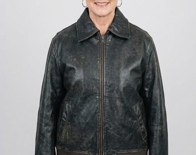 Women's Brown Lambskin Leather Bomber Jacket – Slim Fit Genuine Handmade Vintage Coat