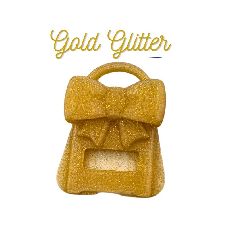 Bow Popper Soda Can Tab Opener Gold Glitter