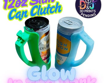 Pochette sottile fosforescente per lattine: porta lattina personalizzabile da 355 ml (12 oz) di Red Bull.