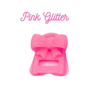 Bow Popper Soda Can Tab Opener Pink Glitter