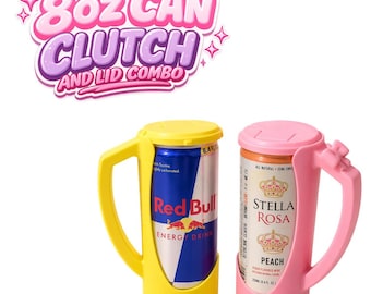 Soporte para lata de 8 oz con tapa a juego para Red Bull de 8.4 oz