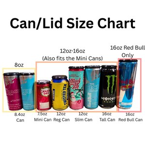 Glow In The Dark Slim Can-koppeling: aanpasbare Red Bull-bekerhouder van 12 oz afbeelding 2