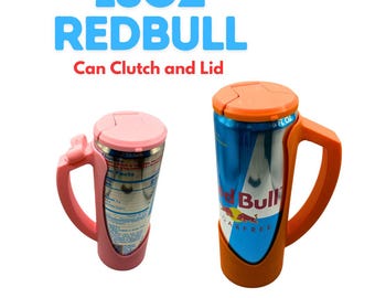 16oz Red Bull Can-koppelingshouder met bijpassend deksel