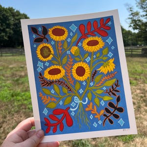 Sunflower Stars Print