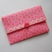 Small Wallet Business Card Wallet Gift Card Holder Pink Dots
