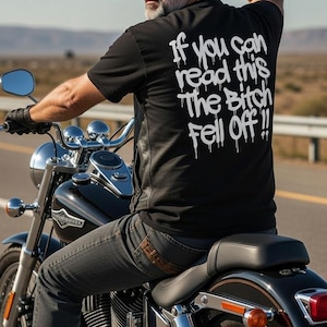 If You Can Read This The Bitch Fell Off T-Shirt | Graffiti Script