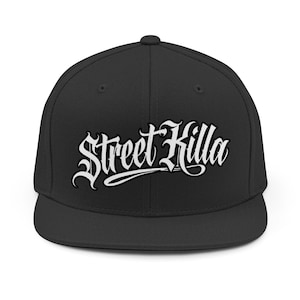 Gorra snapback bordada Street Killa / gorra con grafiti