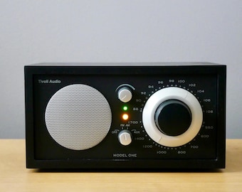 Vintage Tivoli Model One Radio - Handmade Wood Cabinet