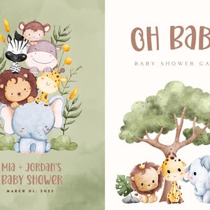 Funny Baby Shower Games, Funny Baby Shower Bundle, Modern Baby Shower Package ,Printable Baby Shower Cards, Instant download