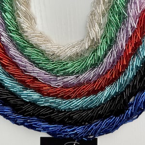 Cuentas de tubo de 6 mm con revestimiento plateado para proyectos de abalorios