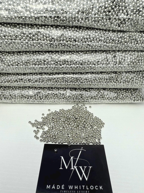 Perline Distanziatrici Rotonde In Argento Da 3 Mm - 500 Grammi - Italia