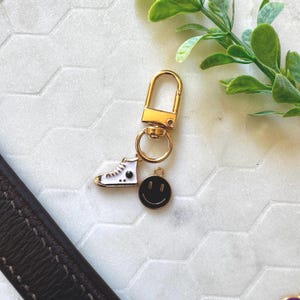 White Shoe and Smiley - Horse Bridle Charm