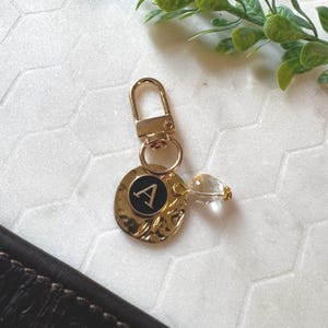 Horse Bridle Charm - Gold Disk with Gem