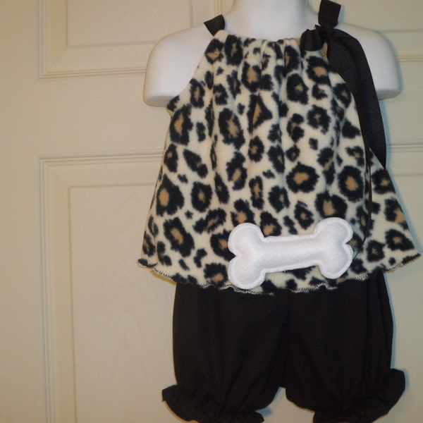 Pebbles Animal Print Costume Tunic, Diaper Cover, and Hairclip  NB-4T