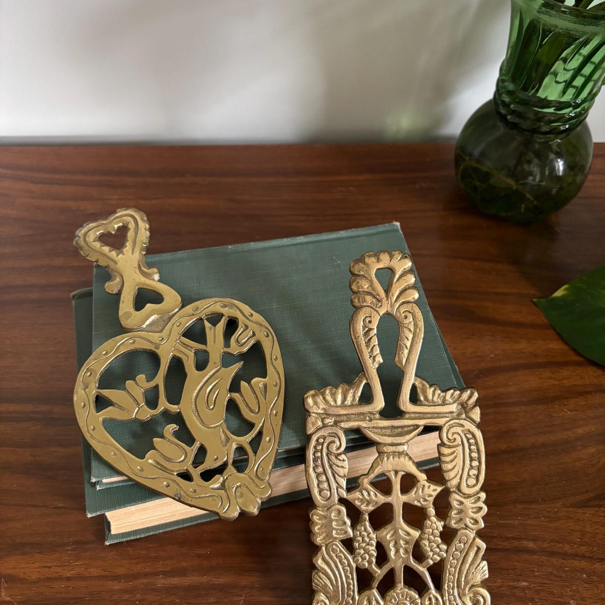 Vintage Brass Trivets Set of 2 Made in Japan - Etsy