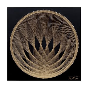 String Art Mandala: Sacred Geometry, Meditation Decor
