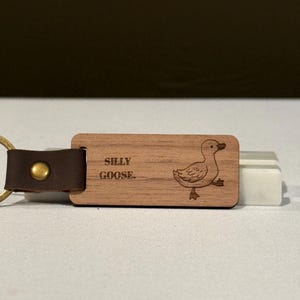 Personalized Walnut Wood Keychain – Custom Engraved Name Tag, Minimalist Gift for Him or Her, Anniversary, Housewarming, Corporate Branding