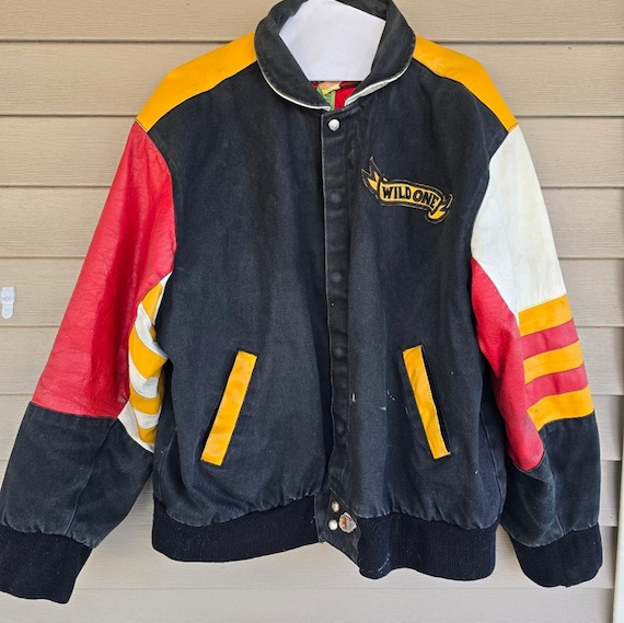 Vintage Jeff Hamilton XL Mickey Mouse Wild One Leather Jacket - Etsy