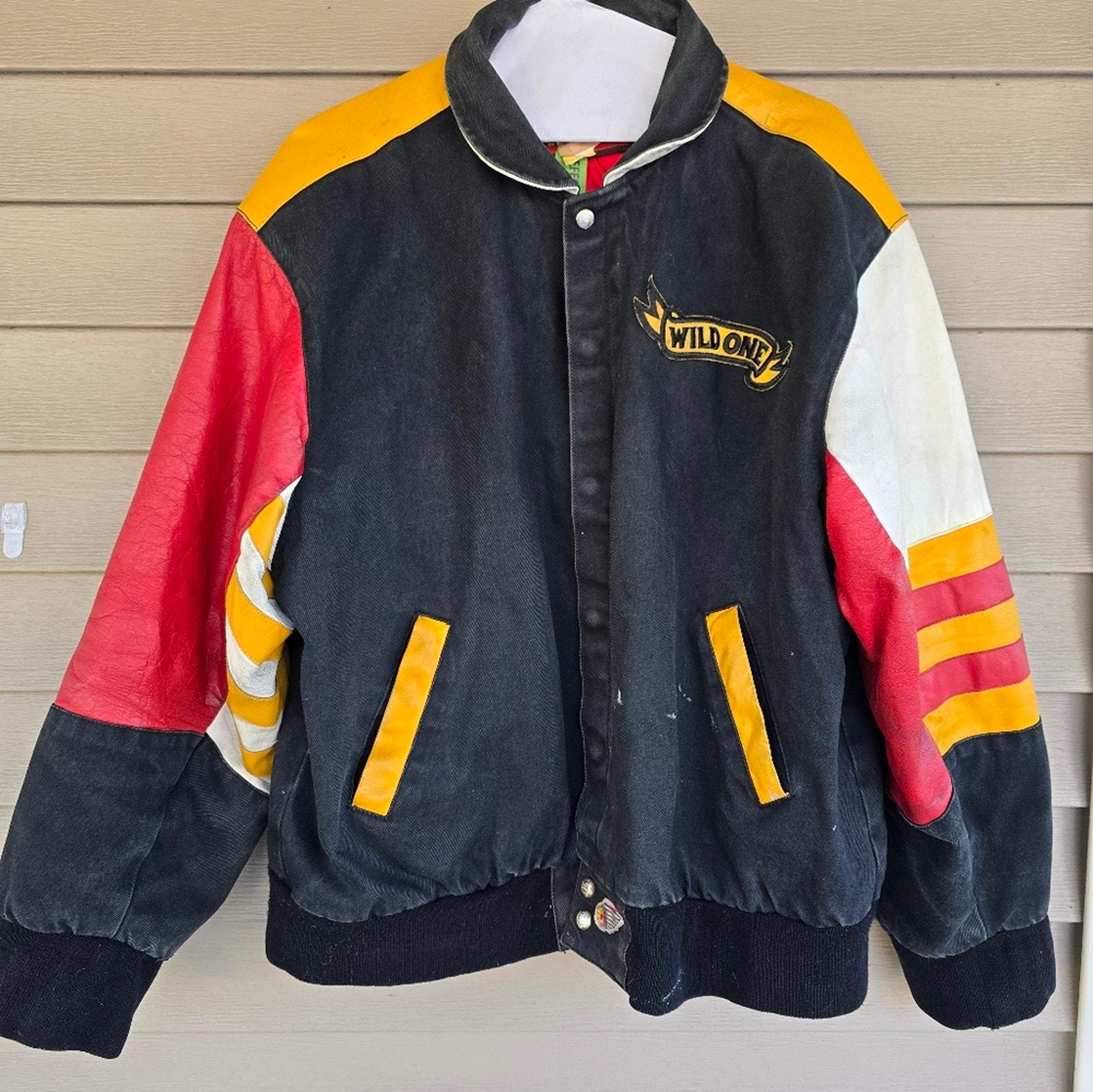 Vintage Jeff Hamilton XL Mickey Mouse Wild One Leather Jacket - Etsy