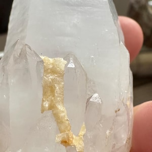 7 x 4 cm rock crystal point / Balkan 80s / minerals gemstone geode druse / collector&#39;s item