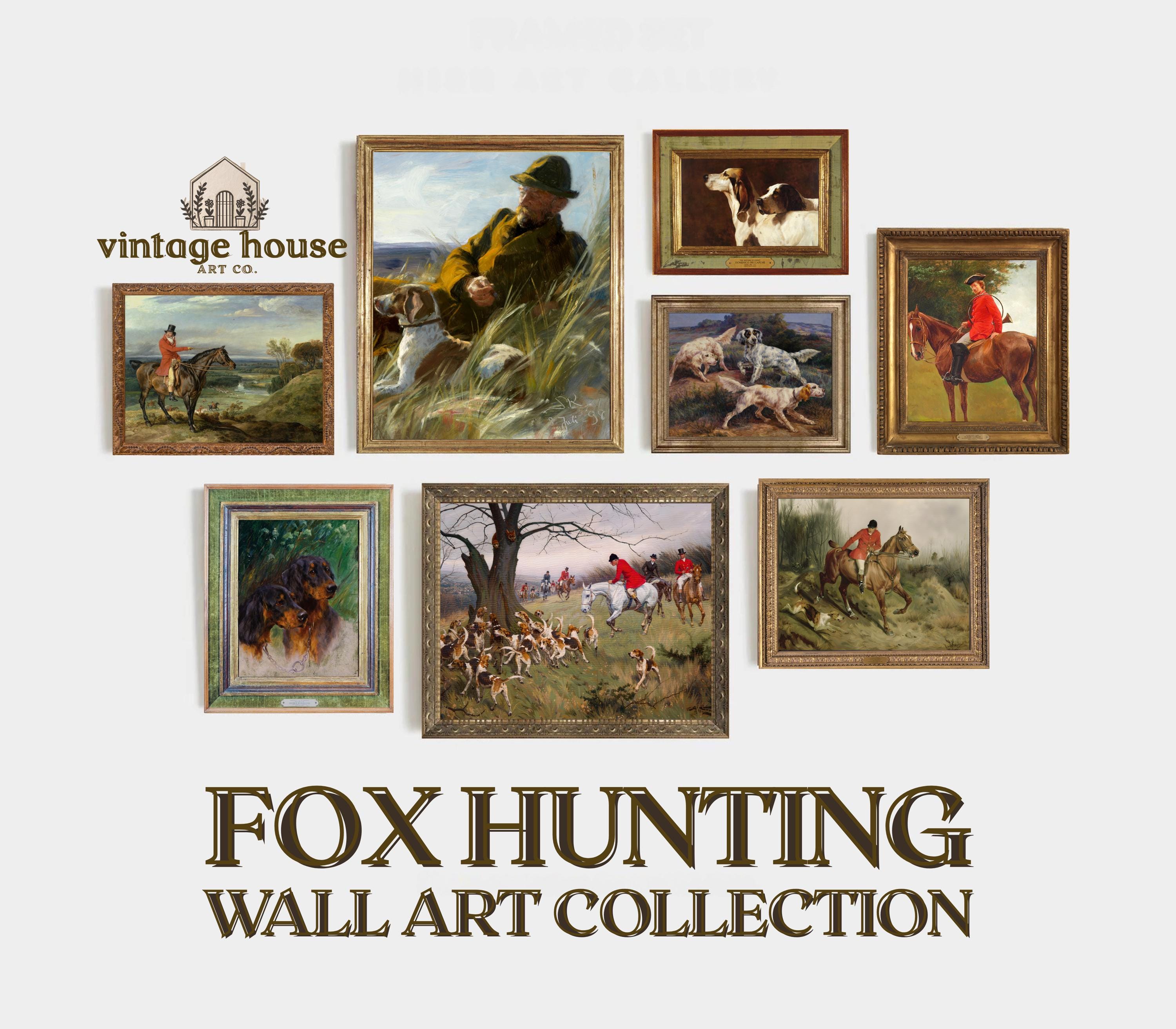 フォクスハンティングのプリント Fox Hunting Print - Etsy