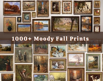 1000+ Vintage Fall Prints: Moody Rustic Gallery Wall Art (Digital Download)