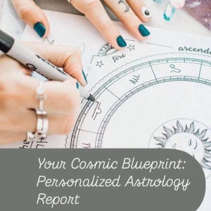 Lectura personalizada de la carta astral astrológica, Sol, Luna y signos ascendentes, informe en PDF, autodescubrimiento, visión de vida