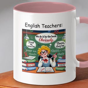 Mug For English Teacher Appreciation Gift Mug For English Teacher Coffee Cup for Teacher Appreciation Fun Coffee Cup For English Teacher
