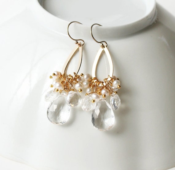 Crystal Bridal Earrings Bridal Earrings Wedding Earrings | Etsy