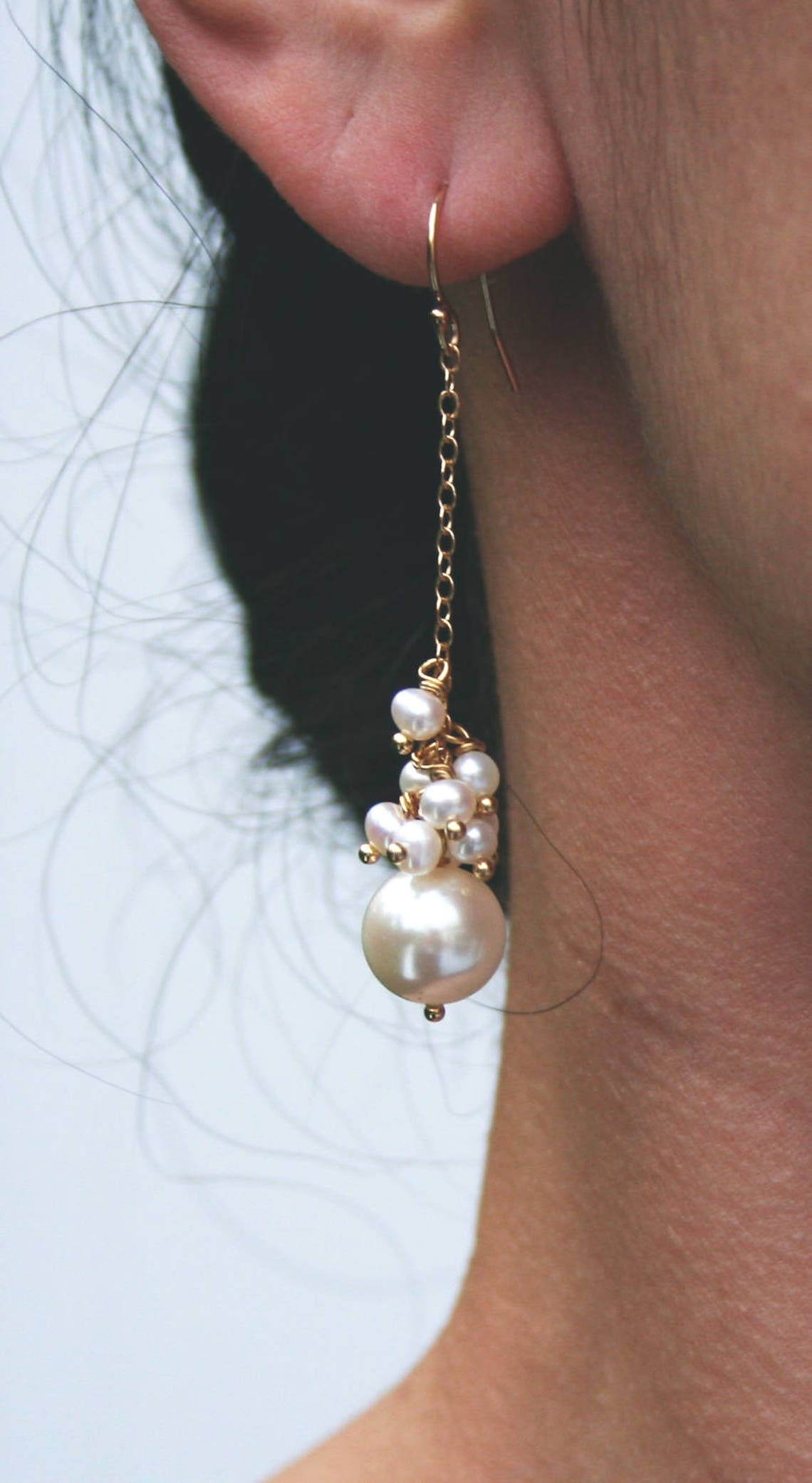 Pearl Drop Earrings Bridal Jewelry Wedding Earrings Bridal Etsy