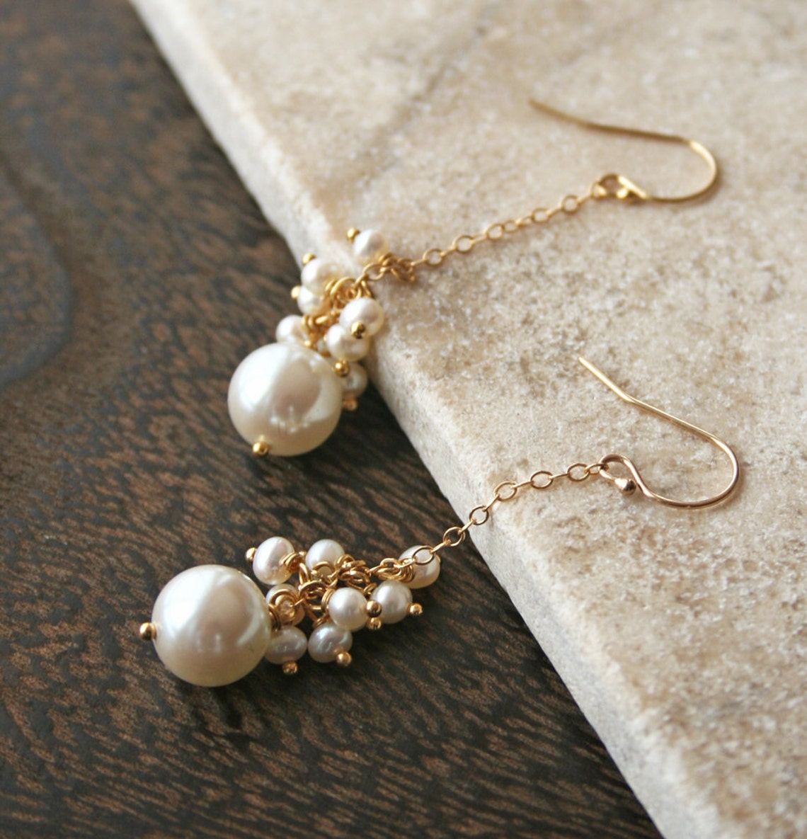 Pearl Drop Earrings Bridal Jewelry Wedding Earrings Bridal Etsy