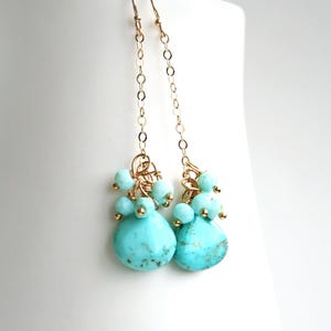 Turquoise Earrings, Summer Earrings, December Birthstone, Gift for Her