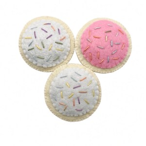 Handmade Felt Sugar Cookie Cat Toy | Organic Catnip, Soft Polyfill