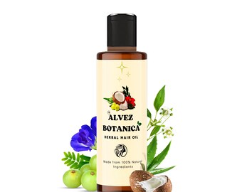 Herbal Hand made Hair Oil for Hair Growth - ALVEZ BOTANICA