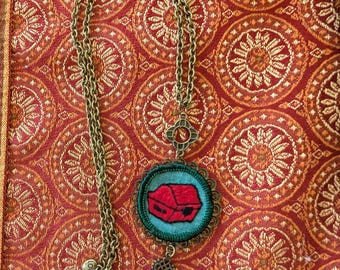 1960's Girl Scout Treasure Box Necklace