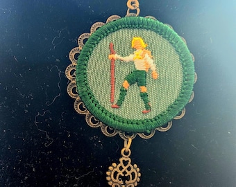1960's Girl Scout Hiking Badge necklace