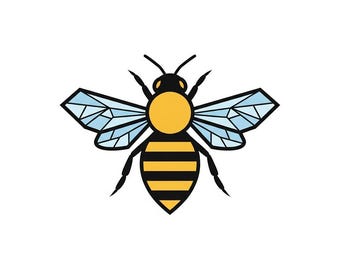 Bee Logo Vector | Modern Minimal Bee Icon | Honey | Insect Graphic | Branding Design | Instant Download