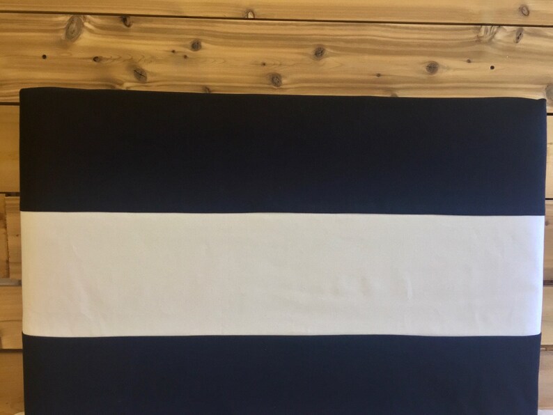 Horizontal Stripe Slipcover Headboarddorm Headboard Etsy