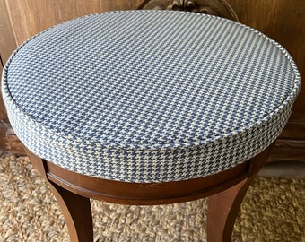 Fitted Ottoman Cap Slipcover: Custom Bench & Barstool Cover