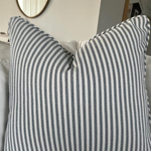 Washable Ticking Pillow Throw Designer Pillow