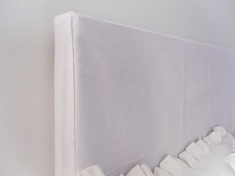 Cotton and performance fabric Headboard Slipcovers with clean lines For A Clean Look-Great for Dorms also image 2