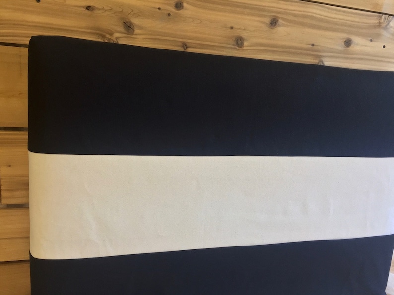Horizontal Stripe Slipcover Headboarddorm Headboard Etsy
